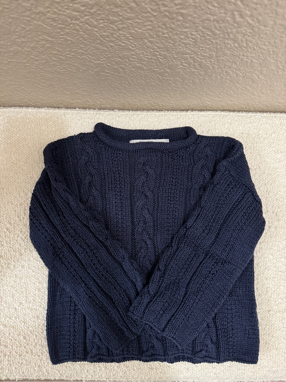 Vintage i Golfini Della Nonna Navy Cable Knit Sweater Kids Size 2 $69